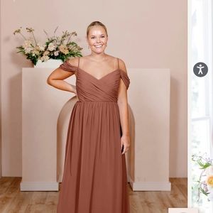 Revelry Lilly Chiffon Dress- Cinnamon Rose- size 8